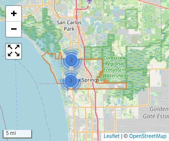 Area schools map